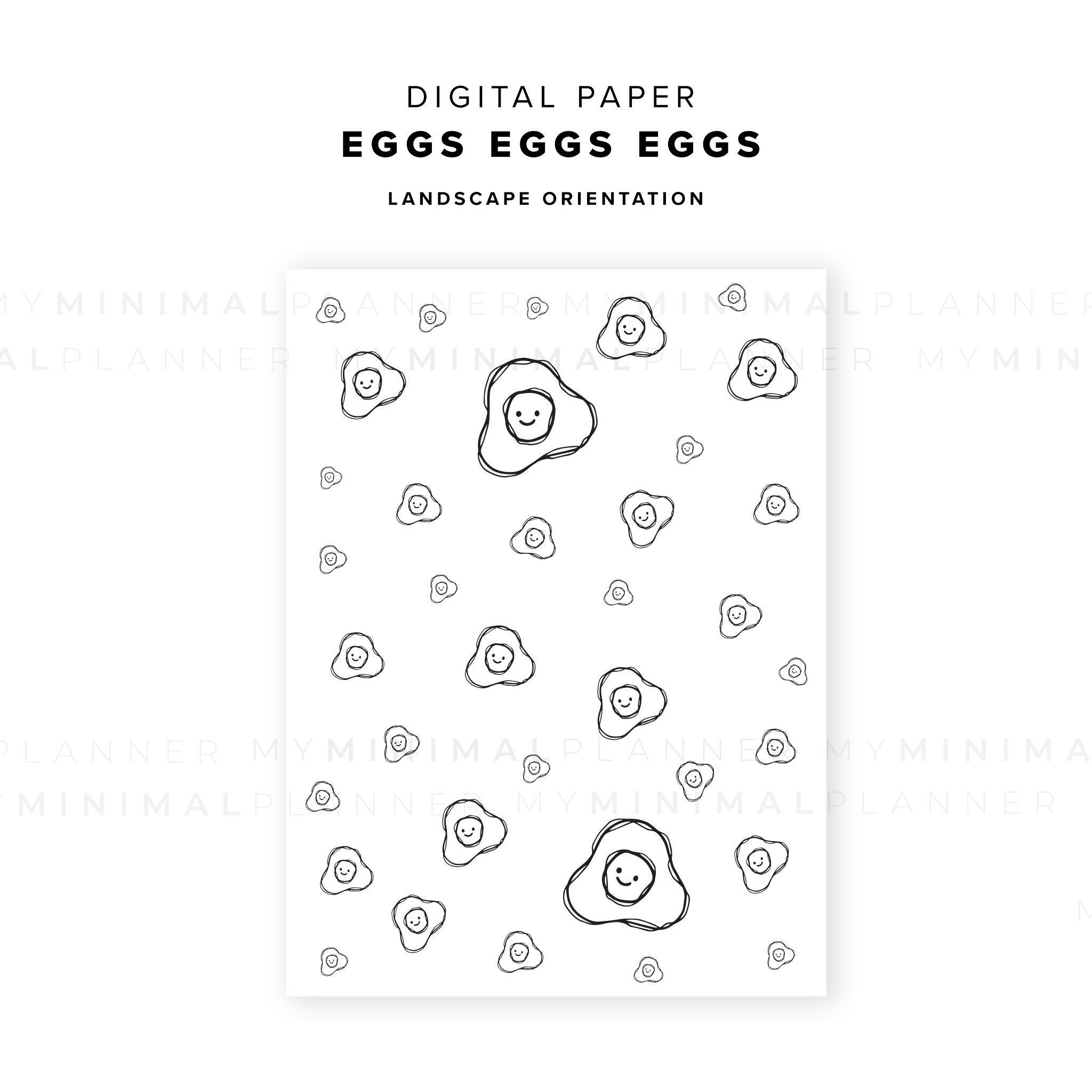 DP14 - Eggs Eggs Eggs - Digital Paper