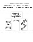 PPC06 - 2023 Monthly Cards - Printable Planner Cards