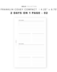PR26 - V2: 2 Days on 1 Page / 2DO1P - Printable Insert