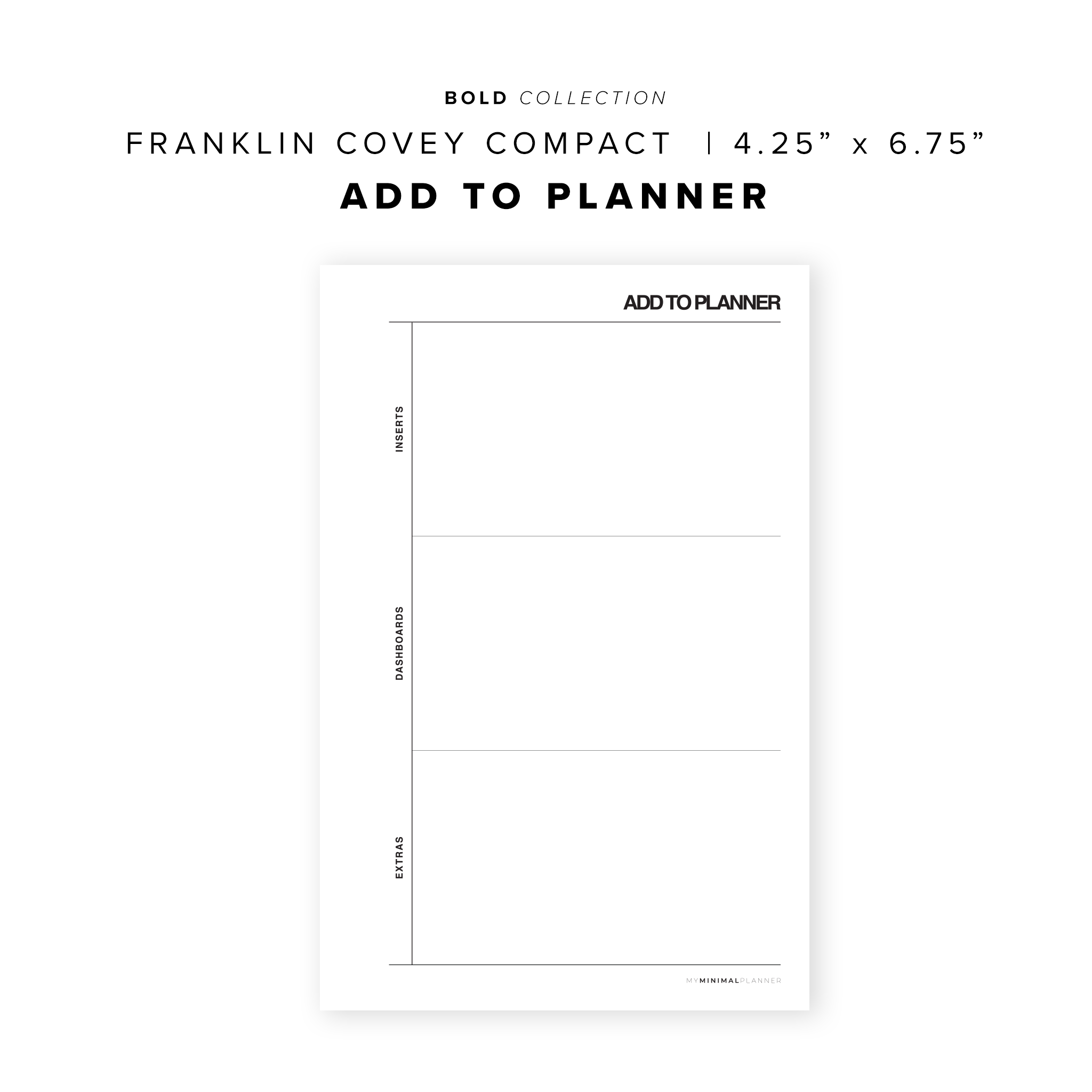 PR104 - Add To Planner - Printable Insert