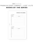 PR194 - Books by the Series - Printable Insert