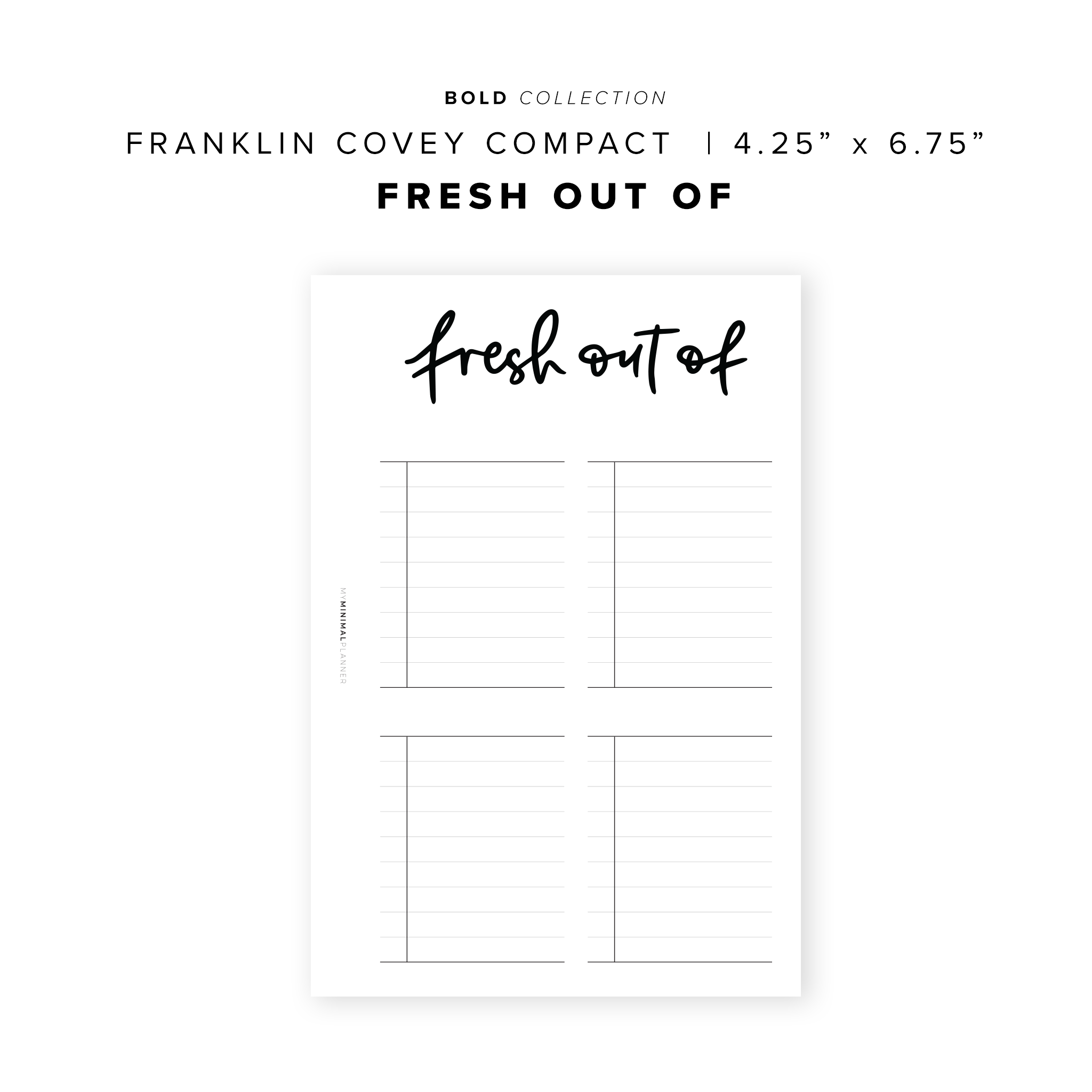 PR66 - Fresh Out Of - Printable Insert