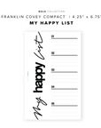 PR130 - My Happy List - Printable Insert