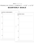 PR76 - Quarterly Goals - Printable Insert