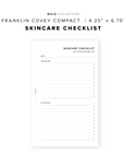 PR189 - Skincare Checklist - Printable Insert