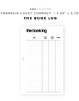PR161 - The Book Log - Printable Insert
