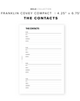 PR115 - The Contacts - Printable Insert