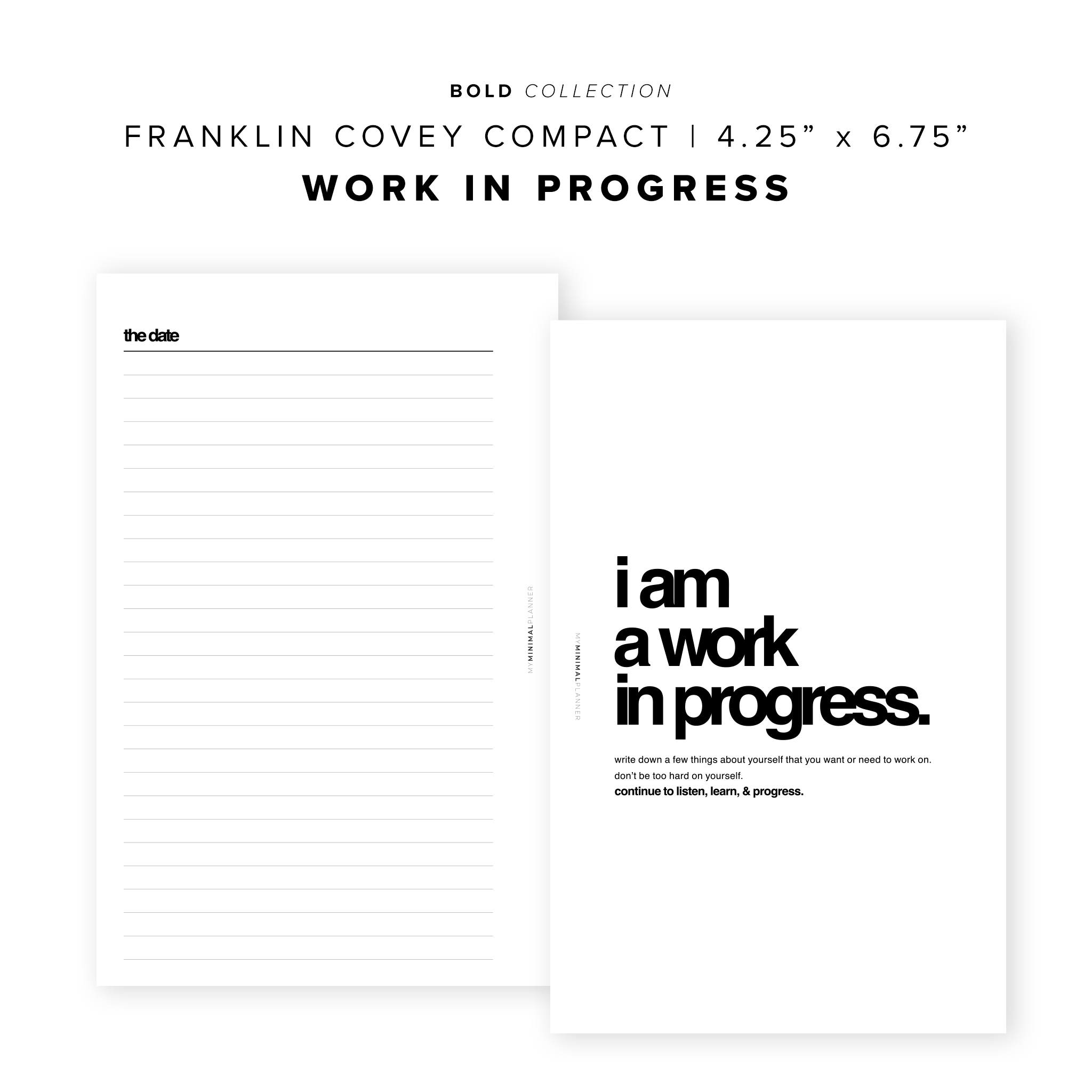 PR139 - Work in Progress - Printable Insert