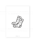 PRD151 - Festive Socks - Printable Dashboard
