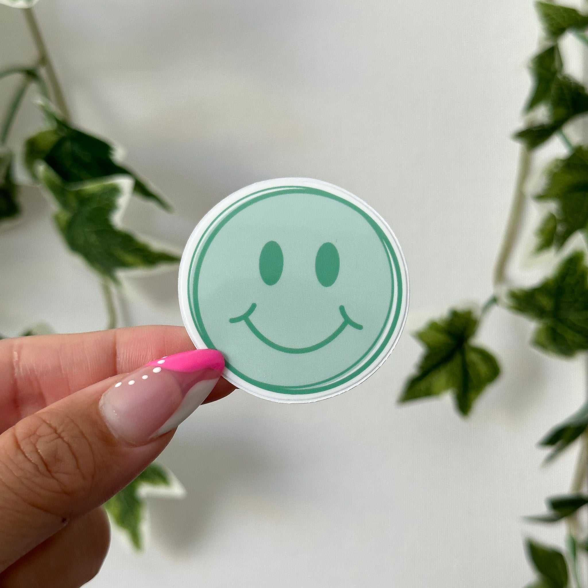 Retro Smiley Face - Doodle Sticker