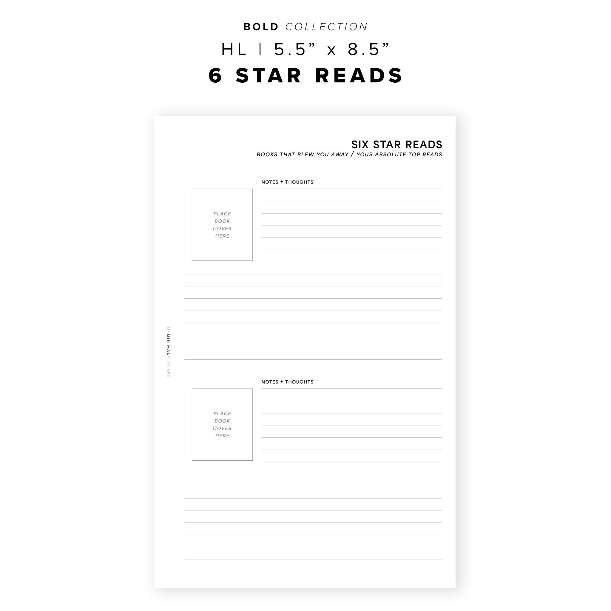 PR199 - 6 Star Reads - Printable Insert
