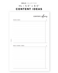 PR64 - Content Ideas - Printable Insert