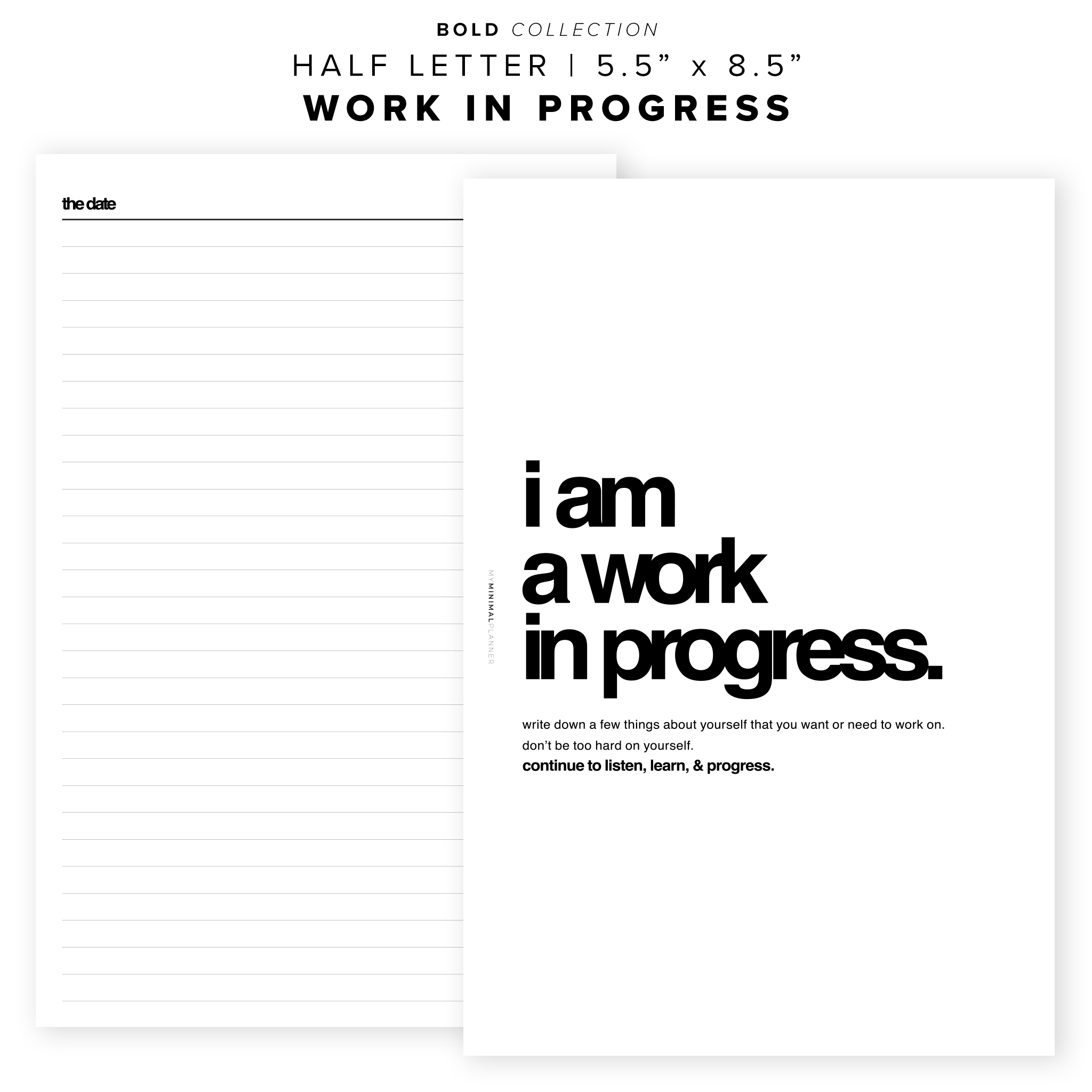 PR139 - Work in Progress - Printable Insert