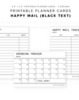 PPC17 - Happy Mail - Printable Planner Cards