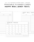 PPC17 - Happy Mail - Printable Planner Cards