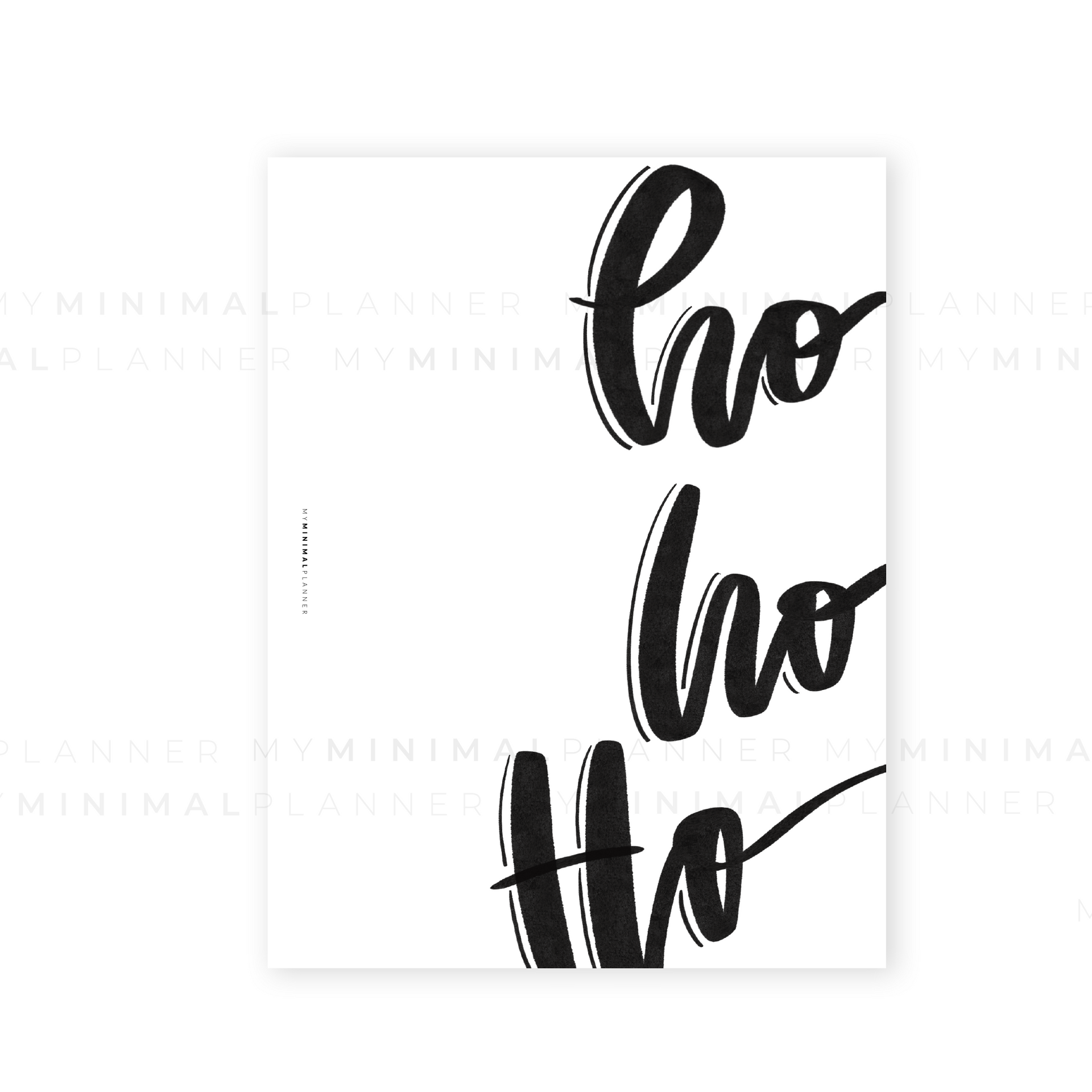 PRD149 - Ho Ho Ho - Printable Dashboard – My Minimal Planner