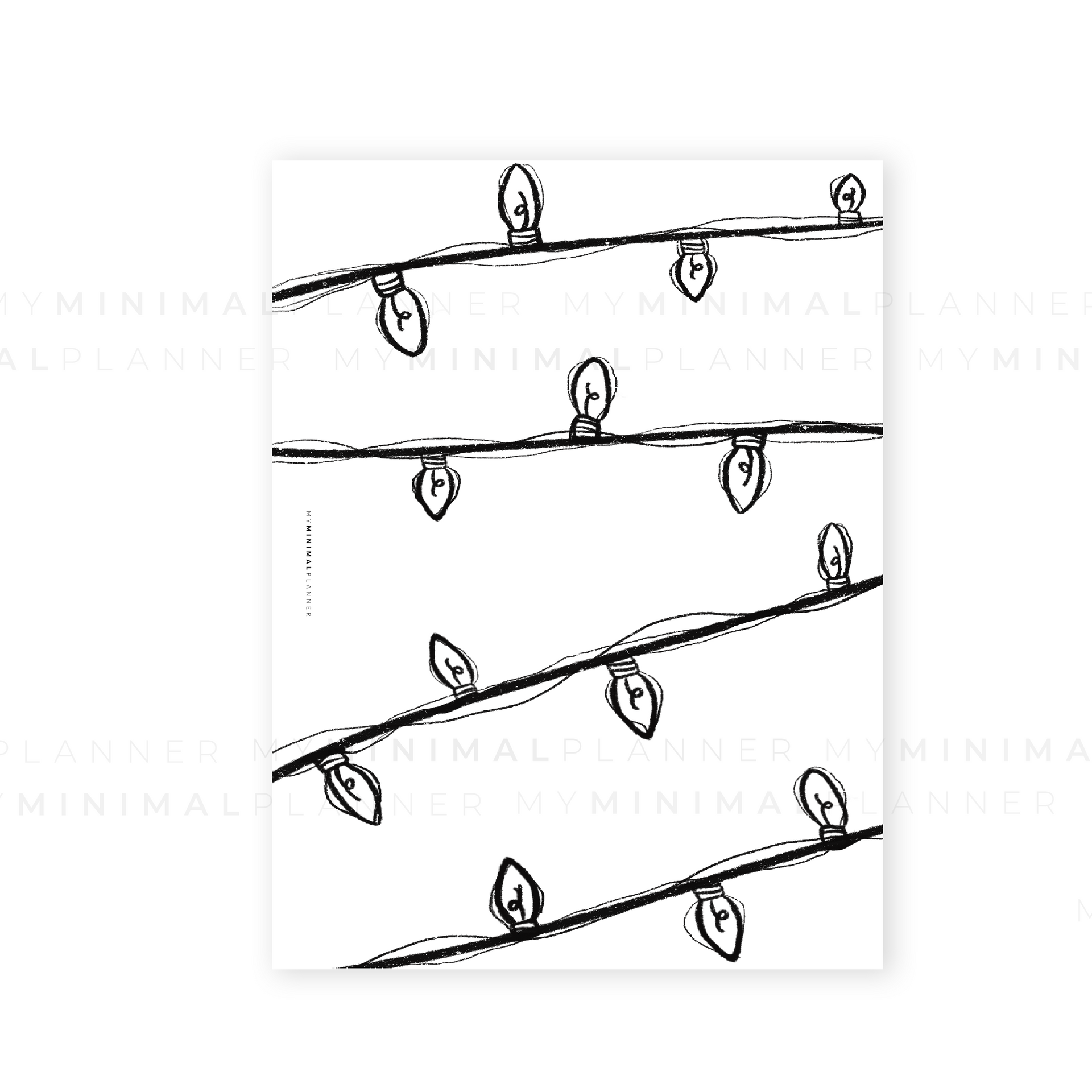 PRD153 Holiday Lights Printable Dashboard My Minimal Planner Prd153 Holiday Lights Printable Dashboard My Minimal Planner
