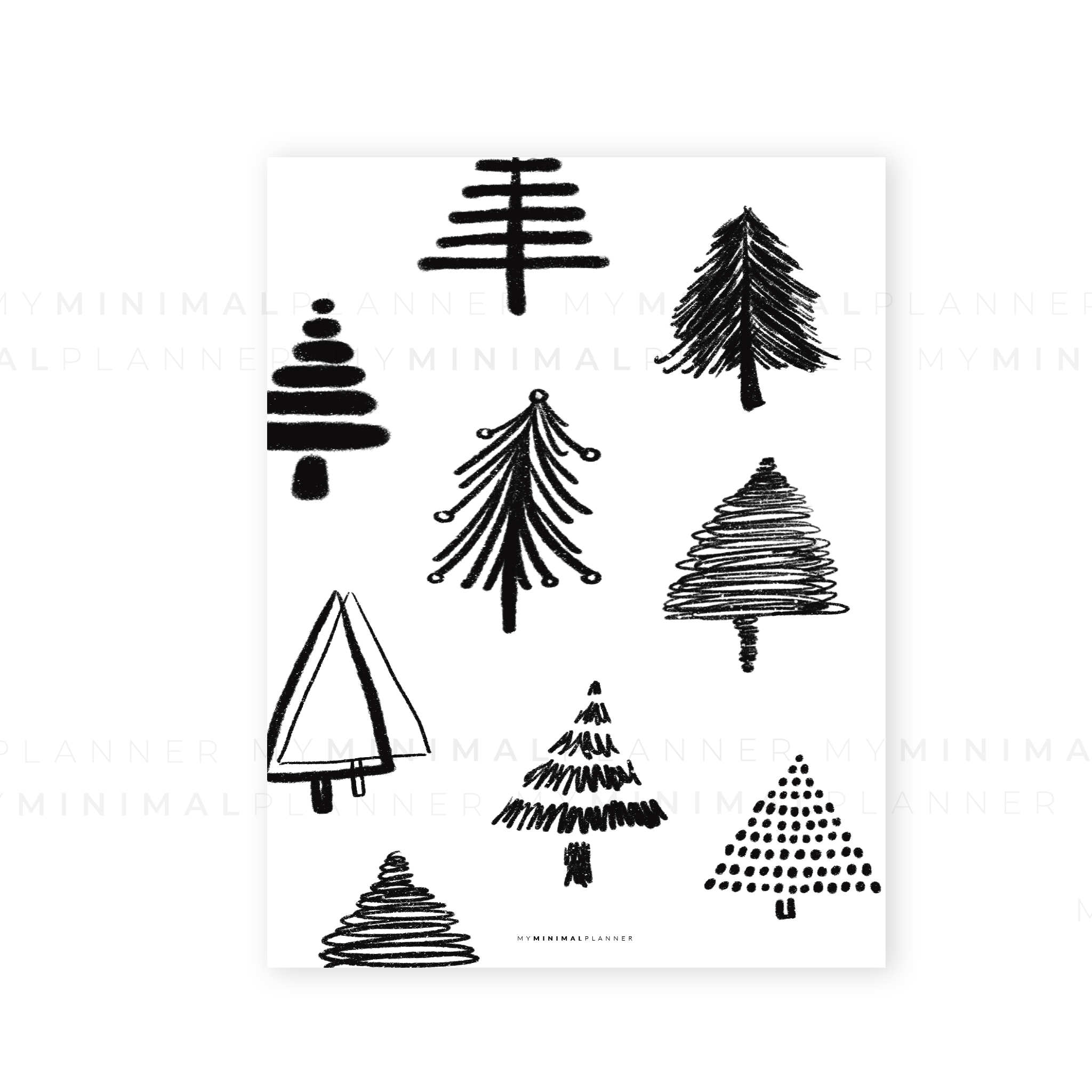 PRD148 - Holiday Trees 2022 - Printable Dashboard