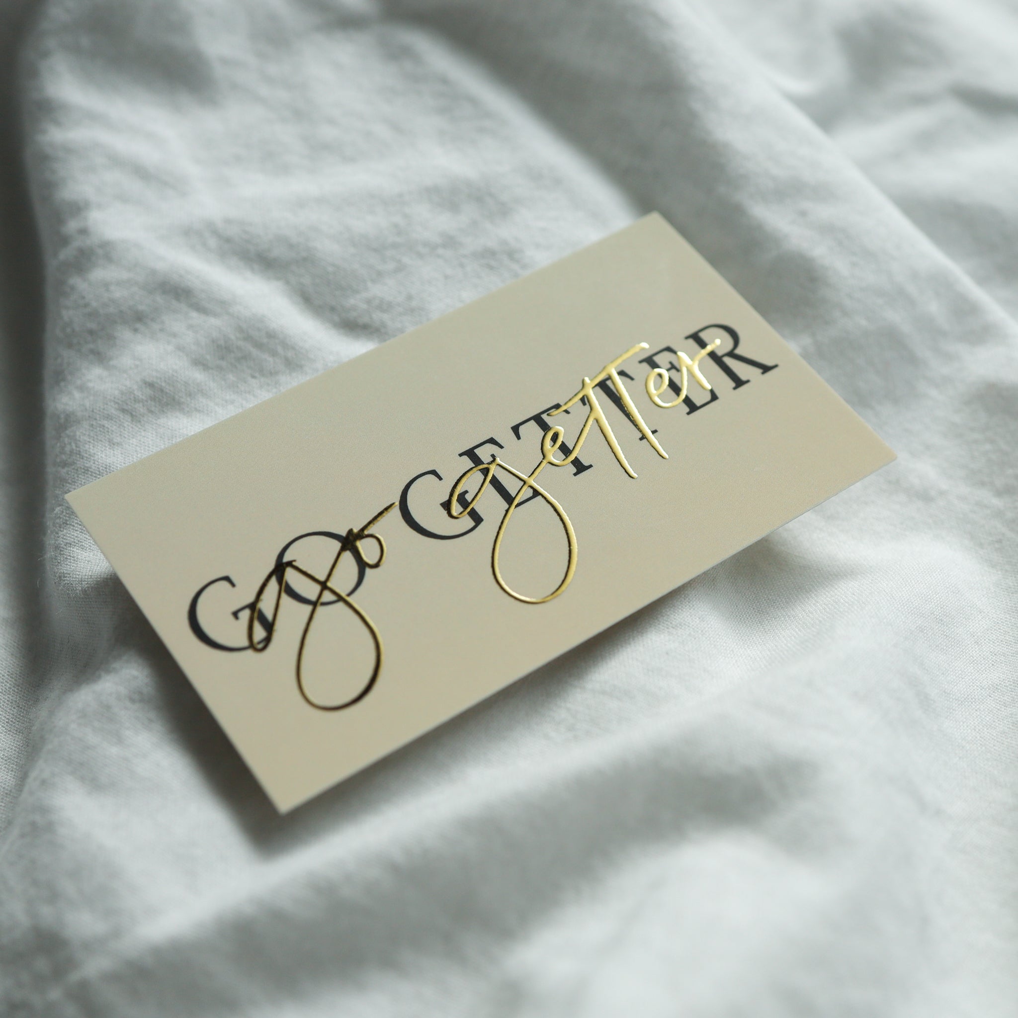 PC28 - OOPS - Nude + Gold - Go Getter - Planner Card