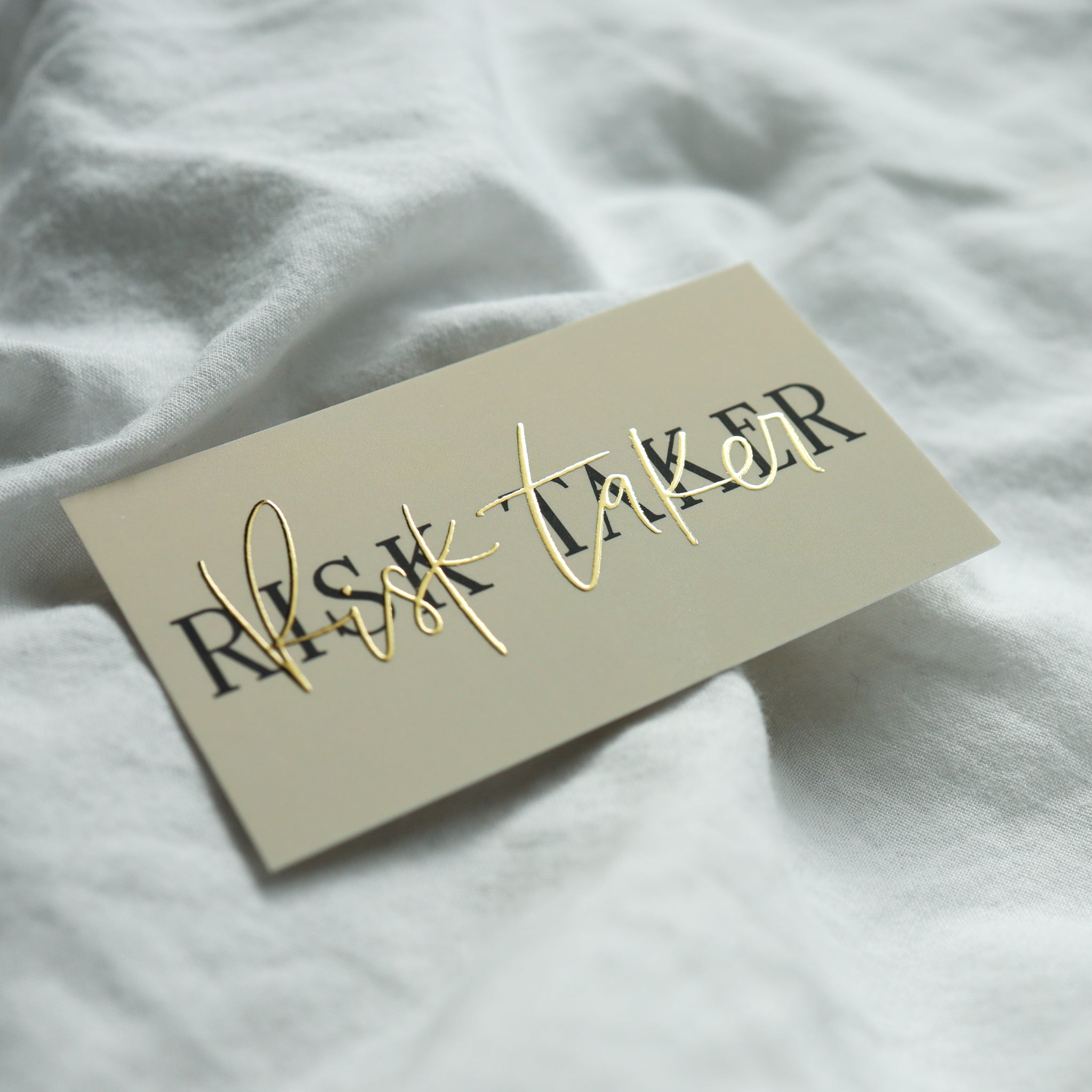 PC32 - OOPS - Nude + Gold - Risk Taker - Planner Card