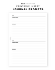 PR123 - Journal Prompts - Printable Insert