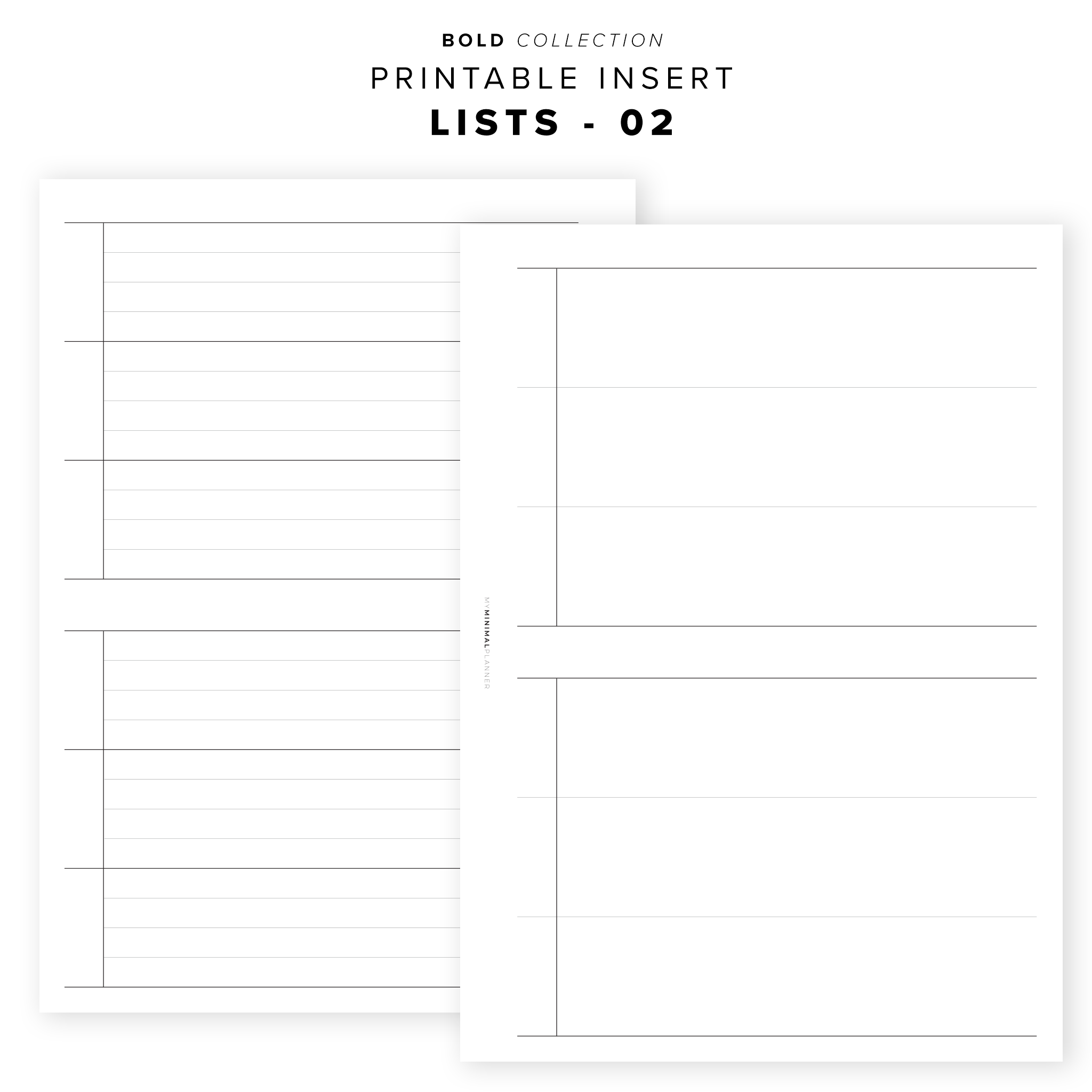 PR36 - List 02 - Printable Insert