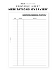 PR127 - Meditations Overview - Printable Insert