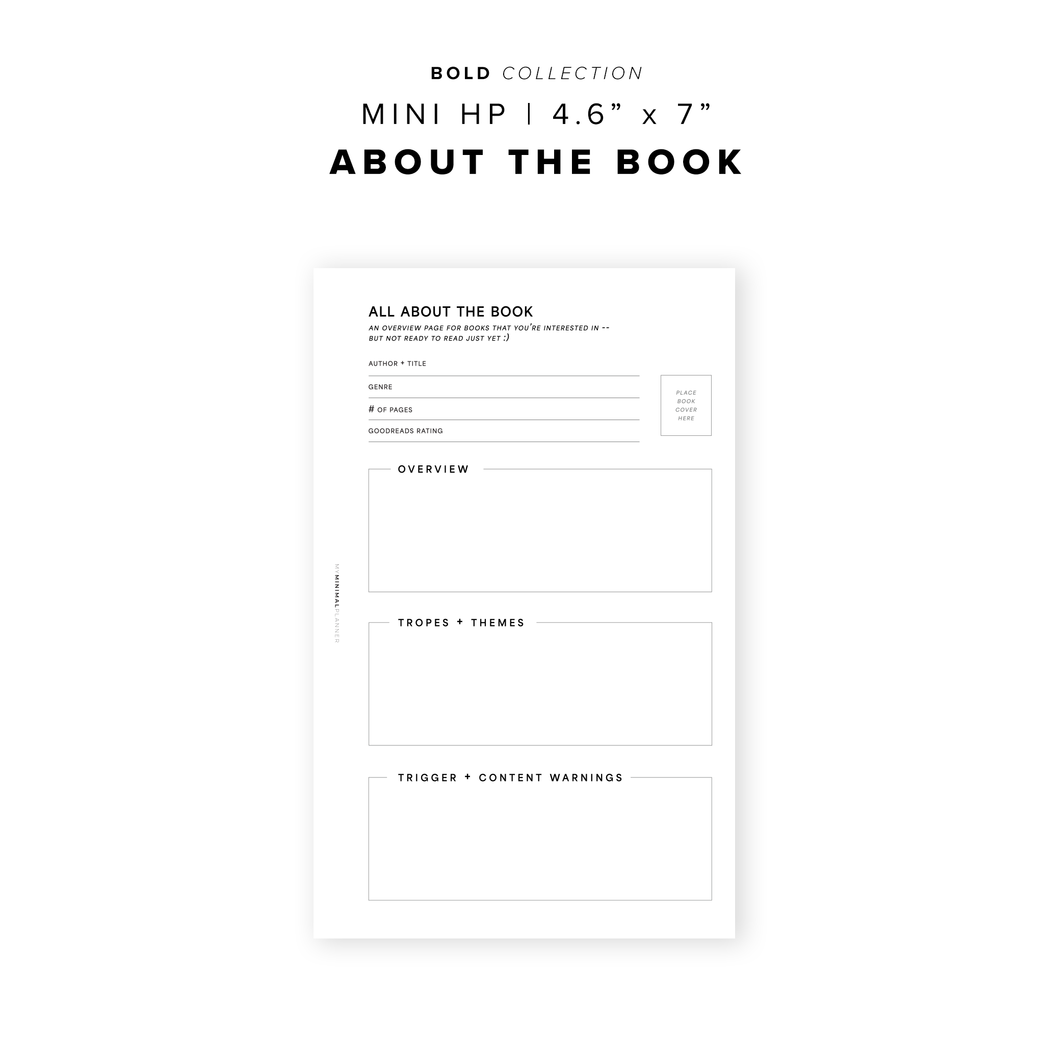 PR212 - All About the Book - Printable Insert