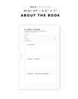 PR212 - All About the Book - Printable Insert