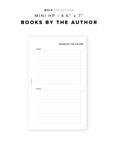 PR207 - Books by the Author - Printable Insert
