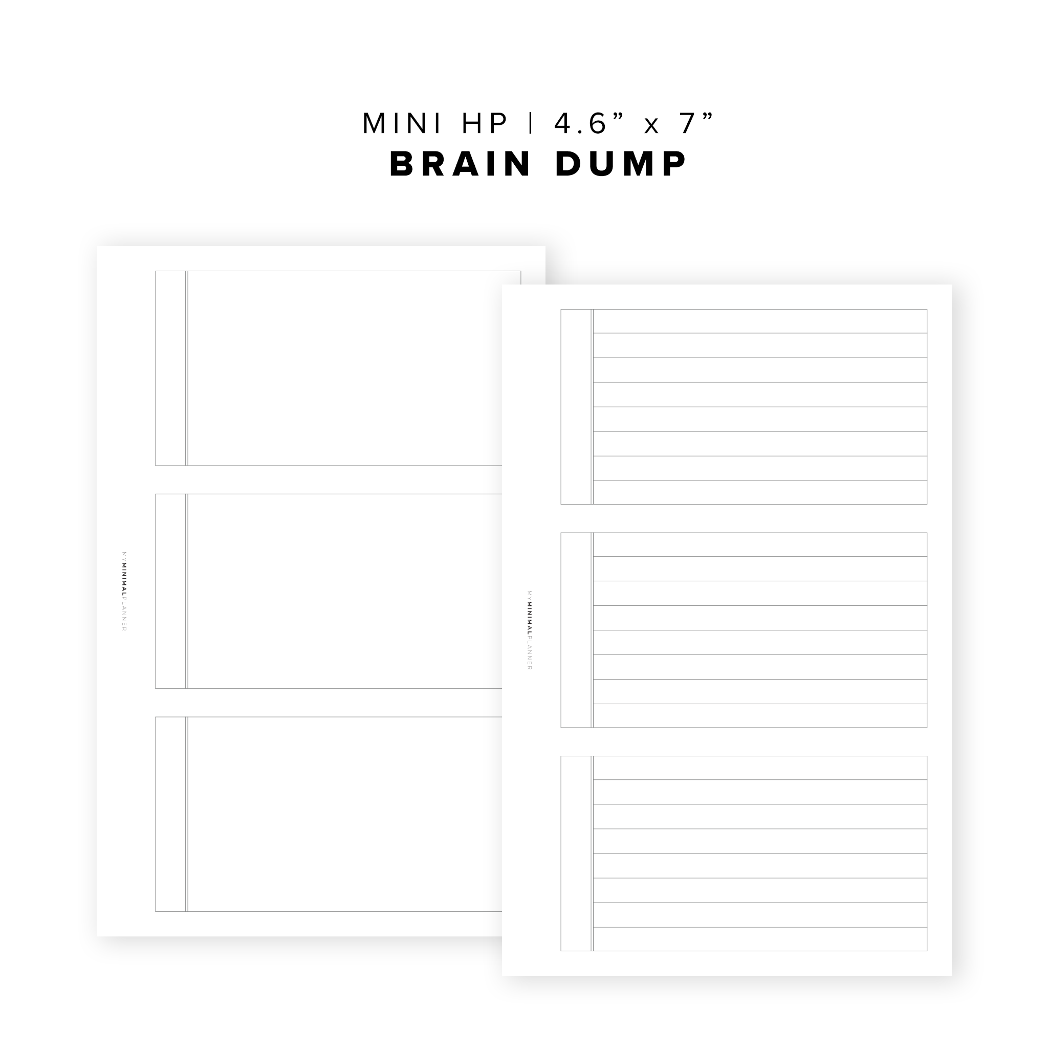 PR03 - Brain Dump - Printable Insert