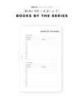 PR194 - Books by the Series - Printable Insert