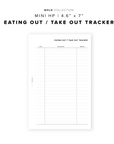 PR29 - Eating Out / Take Out Tracker - Printable Insert