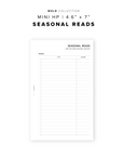 PR196 - Seasonal Reads - Printable Insert