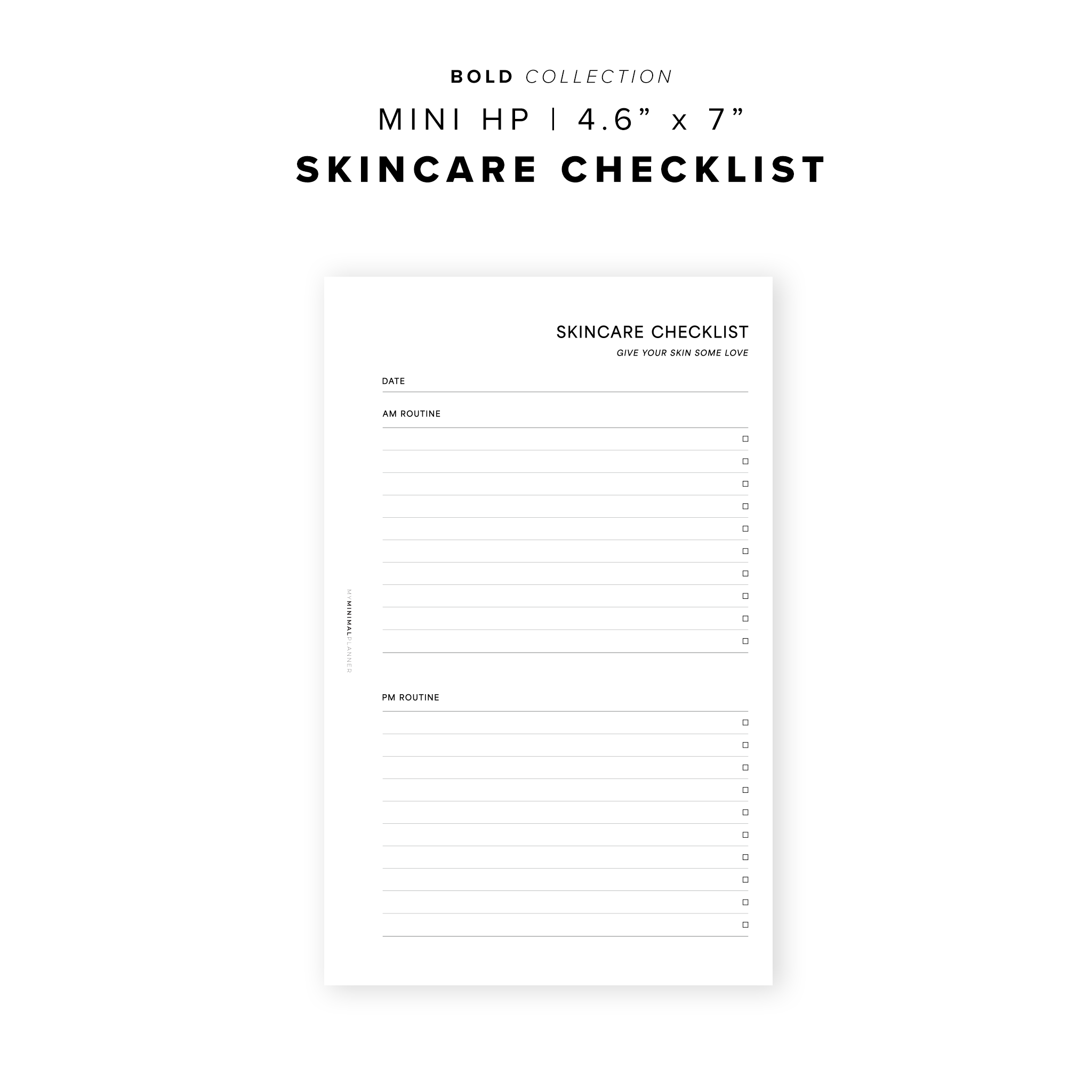 PR189 - Skincare Checklist - Printable Insert