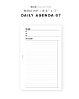 PR155 - The Agenda 07 - Printable Insert