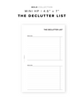 PR79 - The Declutter List - Printable Insert