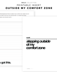 PR131 - Outside My Comfort Zone - Printable Insert