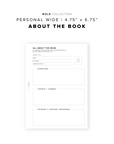 PR212 - All About the Book - Printable Insert