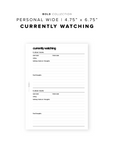 PR180 - Currently Watching - Printable Insert