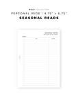 PR196 - Seasonal Reads - Printable Insert