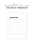 PR176 - The Daily Checklist - Printable Insert