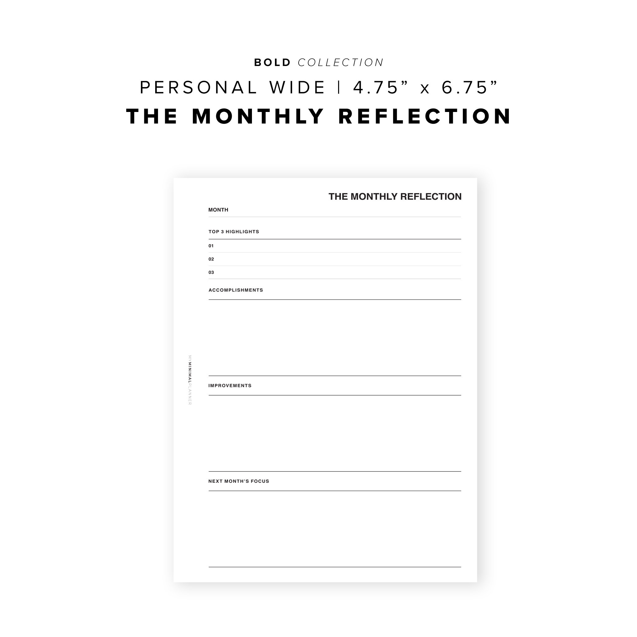 PR82 - The Monthly Reflection - Printable Insert