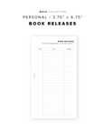 PR198 - Book Releases - Printable Insert