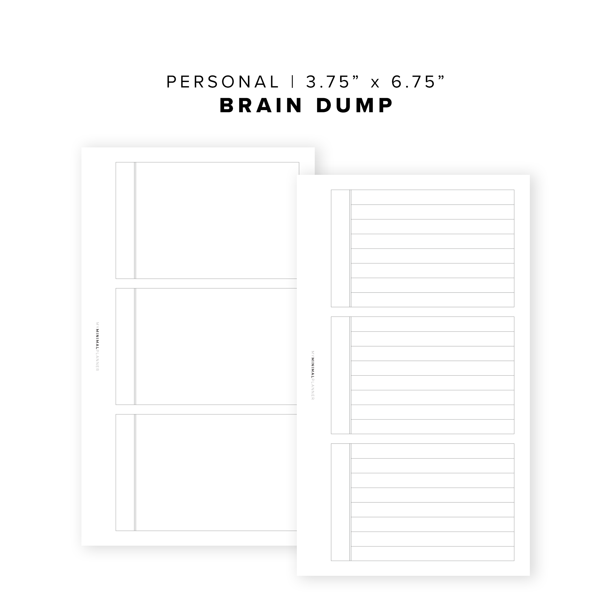 PR03 - Brain Dump - Printable Insert