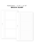 PR03 - Brain Dump - Printable Insert