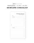 PR189 - Skincare Checklist - Printable Insert