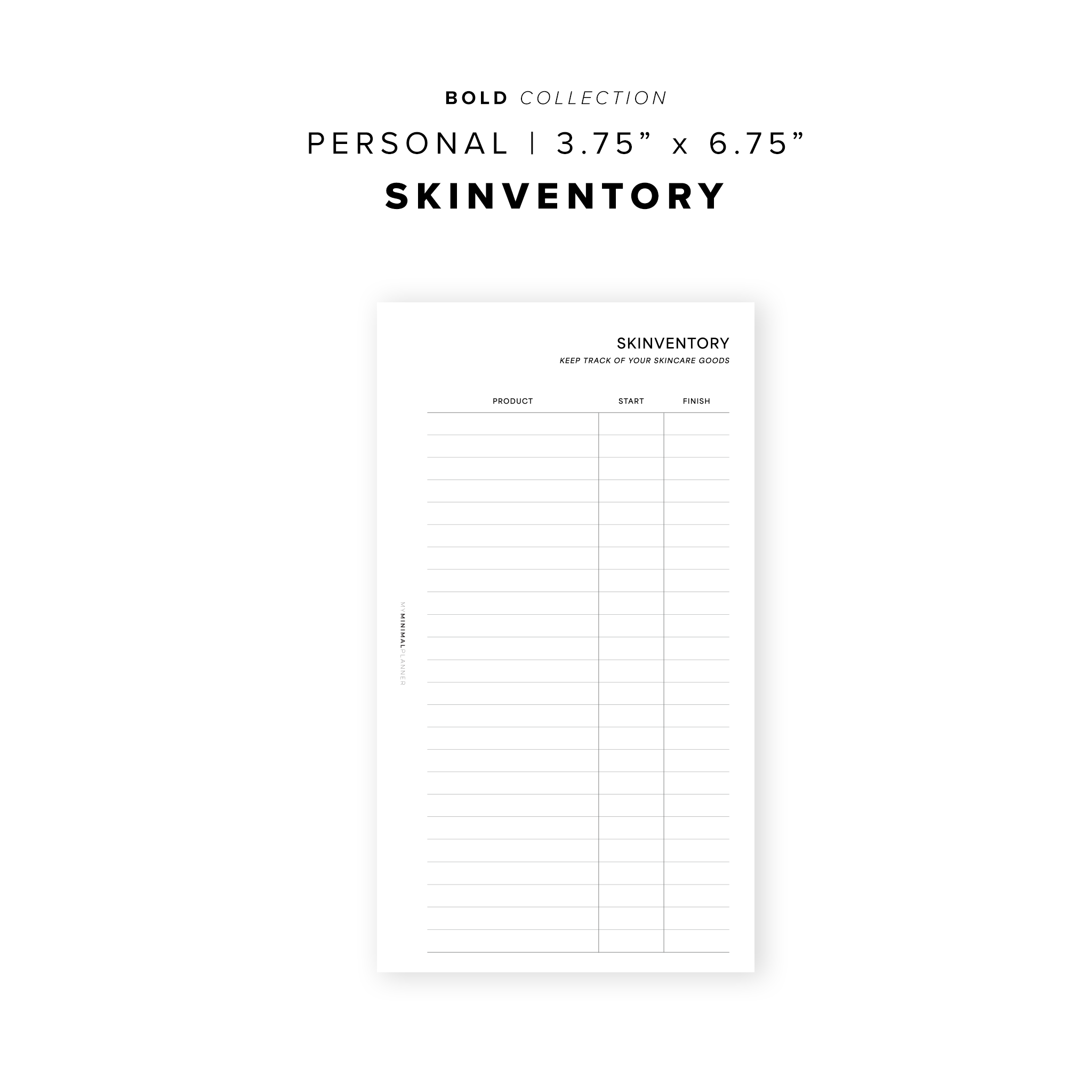 PR190 - Skinventory - Printable Insert