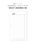 PR137 - The Agenda 06 - Printable Insert