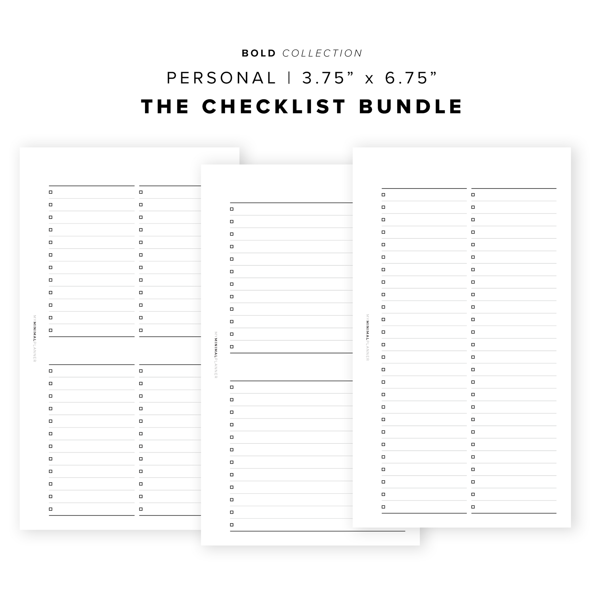 PR152 - The Checklist - Printable Insert